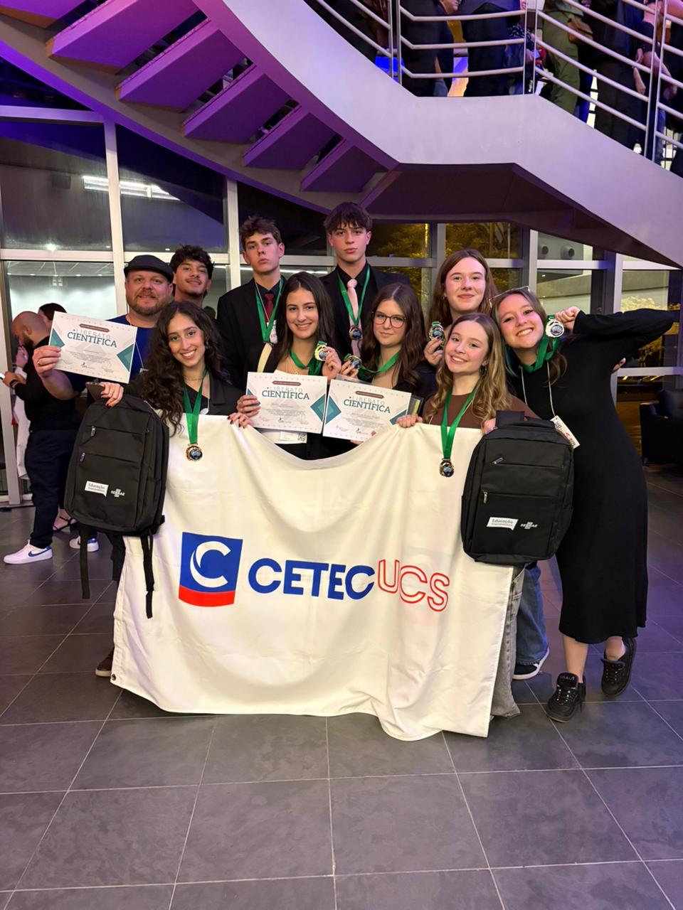 Students and winners at the 2025 Scientific Fair